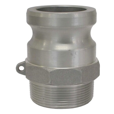 Be Pressure 1-1/2in Aluminum Camlock Fitting, Male Coupler x MPT Thread 90.395.112